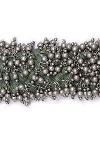 Sage Green Ghunghroo Tribal Choker Necklace image 3