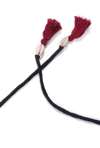 Ruby Red Thread Cowry Shell Kutch Choker image 5