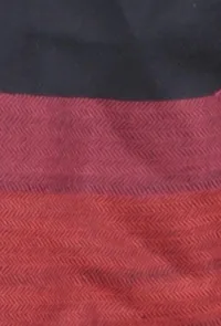 Maroon & Black Pure Wool Kullu Stole image 3
