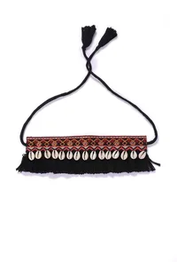 Kaya Black Thread Cowry Shell Kutch Choker image 2