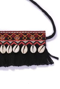 Kaya Black Thread Cowry Shell Kutch Choker image 3
