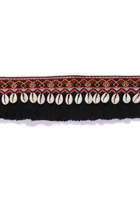 Kaya Black Thread Cowry Shell Kutch Choker image 4