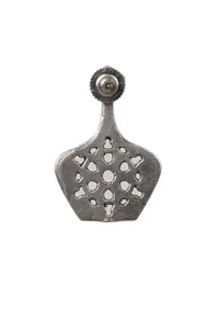 Vintage Pot Oxidized Stud Earrings image 5