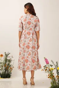Cara Floral Chintz Gathered Kurta Dress image 4
