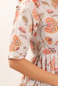 Cara Floral Chintz Gathered Kurta Dress image 5