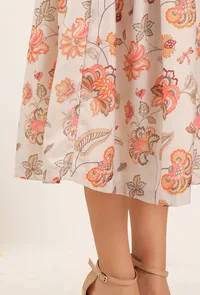 Cara Floral Chintz Gathered Kurta Dress image 6