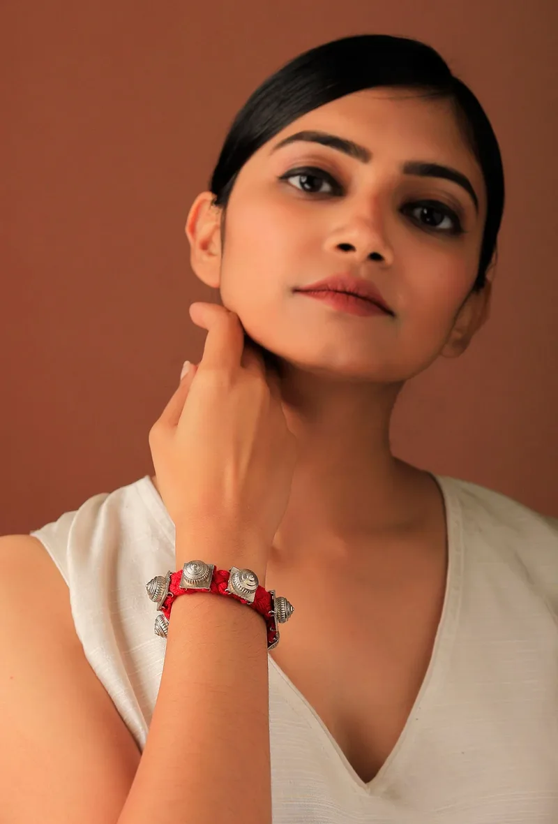 Square Tomb Motif Tribal Bracelet