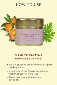 Flawless Papaya & Orange Face Pack image 3