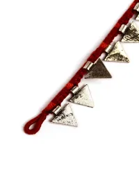 Set Of 2- Raabia German Silver Anklets image 5