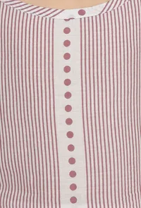 Mauve Handblock Cotton Dress image 5