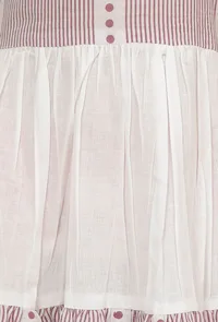 Mauve Handblock Cotton Dress image 6