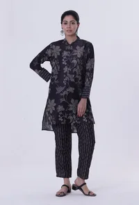 Black Muslin Co-Ord Set image 1