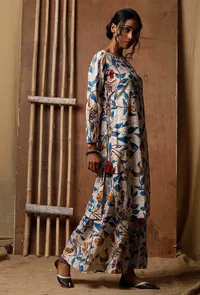 Kalamkari Side Dori Cotton Kurta image 3