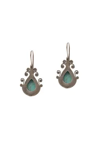 Turquoise Teardrop Elegance Earrings image 3