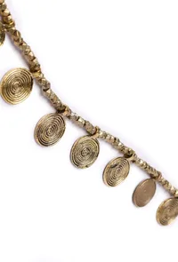 Dhokra-Inspired Green Cord Necklace image 3