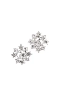 Floral Chakra Brass Earrings image 2