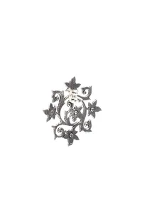 Floral Chakra Brass Earrings image 4