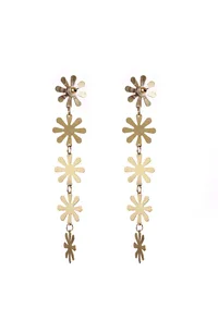 Golden Bloom Drop Earrings image 3