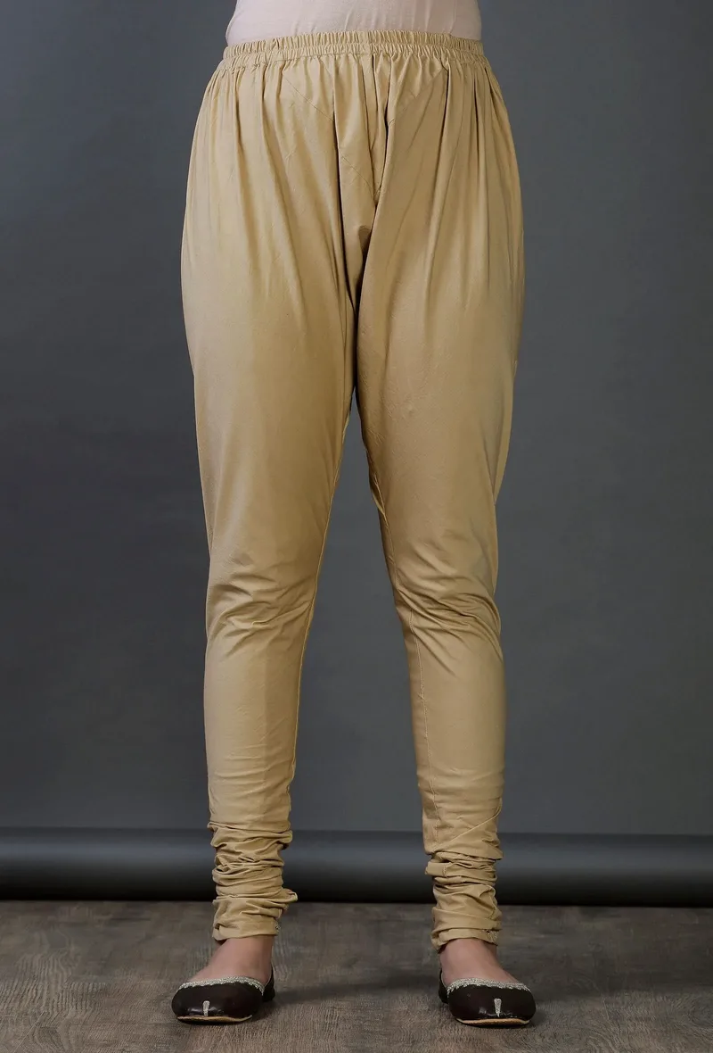 Beige Modal Viscose Chooridaar