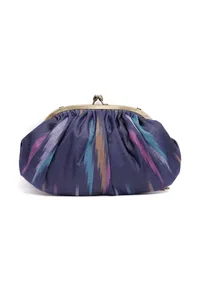 Violet Ikat Contrast Clutch image 4