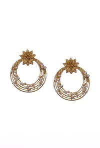 Starkle Gold Embellished Earrings image 2