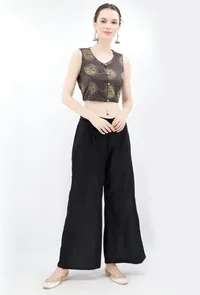 Mustard & White Ikat South Cotton Saree image 1