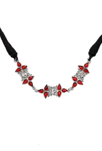 Bi-Layered Afghan German Silver Necklace image 4