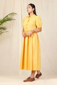 Surya Collared hand-Emroidered Dress image 3