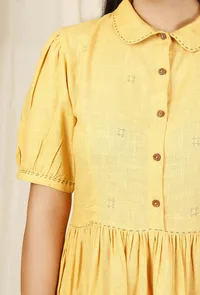 Surya Collared hand-Emroidered Dress image 5