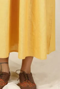 Surya Collared hand-Emroidered Dress image 6