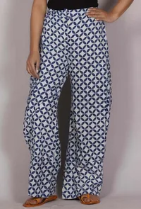 Indigo bagru palazzo pant image 1
