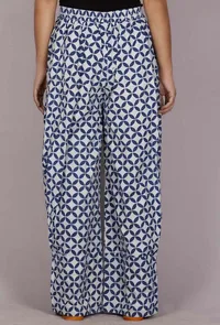 Indigo bagru palazzo pant image 2
