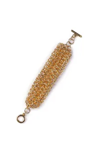 Multi Layered Gold Chain Necklace image 6