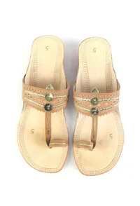 Classic Braided Genuine Cruelty-Free Leather Kolhapuri Flats image 2