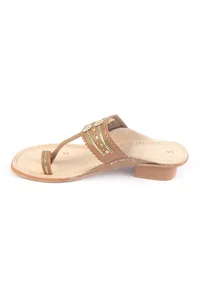 Classic Braided Genuine Cruelty-Free Leather Kolhapuri Flats image 3