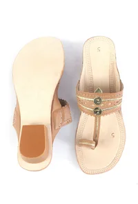 Classic Braided Genuine Cruelty-Free Leather Kolhapuri Flats image 6