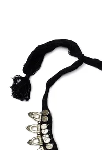 Black Tribal Silver Necklace image 4