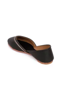 Black Chandini Braided Juttis image 6