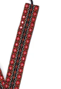 Red Kutch V Neck Necklace image 4