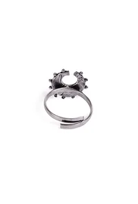 Jyotsna Moon Crescent German Silver Adjustable Toe Ring image 5