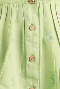 Green Dobby Dress image 4