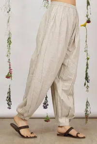 Beige Cotton Khaadi Harem Pants image 3