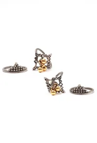 Set of 4: Suhani Silver Brass Toering image 2