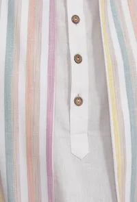 White Stripe Nehru Jacket image 4