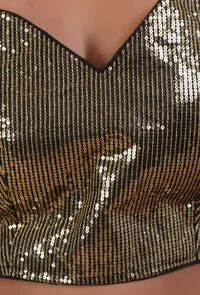 Green Color Raw Silk Sitara work Blouse image 5