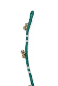 Set of 2: Emerald Green Tribal Anklet image 4