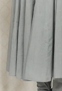 Set of 2: Grey Cotton Kurta and Chooridaar image 5