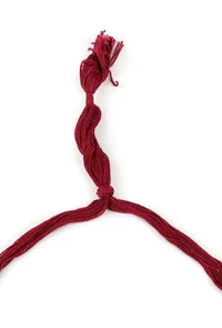 Red Thread & German Silver Tribal Choker With Ghunghroos image 4