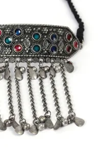 Latest Design Meenakari Work Kuchi Afghani Choker Necklace image 3