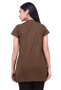 Olive Green Pure Cotton Kurta image 4